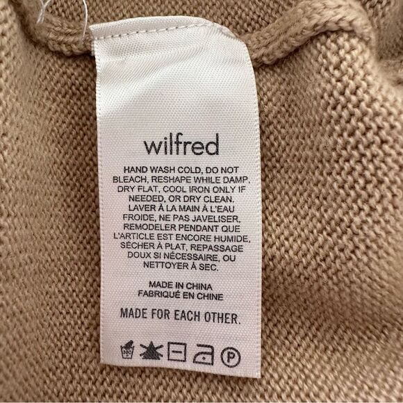 Wilfred Montpellier Tan100% Merino Wool Turtleneck XS - Picture 8 of 8